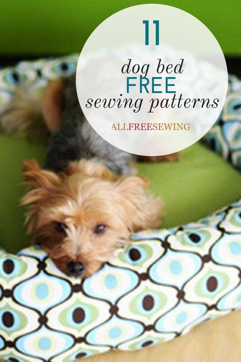 Download one of our free dog bed patterns! These sewing patterns for your pup will keep them comfy and cozy. Sewing Patterns For Dogs, Dog Bed Sewing, Sewing Patterns Free Dog, Dog Bed Sewing Pattern, Dog Beds Homemade, Knitting Patterns Free Dog, Dog Bedroom, Diy Pet Bed, Dog Sewing Patterns