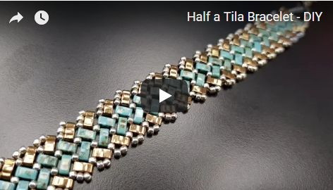 Half a Tila Bracelet - DIY Diy Tila Bead Bracelets, Diy Tila Bead Jewelry, Making Tila Bead Bracelets, Half Tila Bracelet, Metal Tila Bracelet, Beaded Bracelet Diy, Hand Forged Jewelry, Handmade Silver Jewelry, Tila Beads