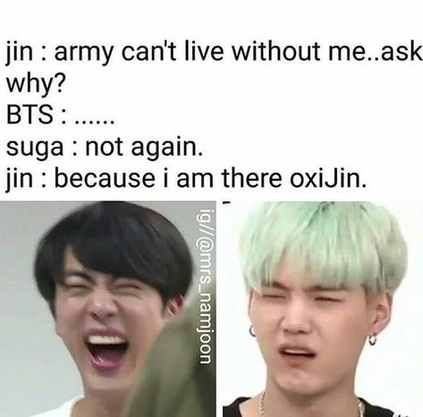 Funny Dad Jokes, Jin Dad Jokes, Laughing Funny, Army Memes, Army Jokes, Dad Jokes Funny, Bts Memes Hilarious, Army Bts, Bts Meme