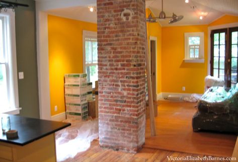 Old Chimney In Kitchen, Old Chimney Ideas, Exposed Chimney In Kitchen, Exposed Brick Chimney In Kitchen, Brick Chimney In Kitchen, Chimney In Kitchen, Farmhouse Chimney, Exposed Chimney, Chimney Ideas