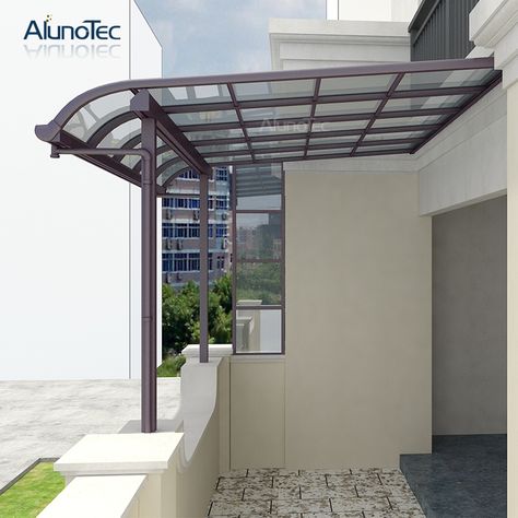 Awning Roof, Front Door Canopy, House Awnings, Balcony Grill, Balcony Grill Design, Rooftop Terrace Design, Door Canopy, Aluminum Pergola, Balkon Design