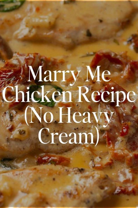 Tuscan chicken recipe, known as popular "marry me chicken", is made with flavorful sun dried tomatoes & coconut milk. Marry Me Chicken Coconut Milk, Coconut Cream Chicken, Chicken Sundried Tomatoes, Sun Dried Tomato Chicken, Tuscan Chicken Recipe, No Heavy Cream, Marry Me Chicken Recipe, Coconut Milk Chicken, Tomato Chicken