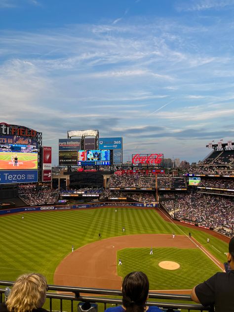 Citi Field, NYC Mets Game, Flushing Queens, Citi Field, New York Mets, Beautiful Life, Baseball Field, Growing Up, York City, New York City