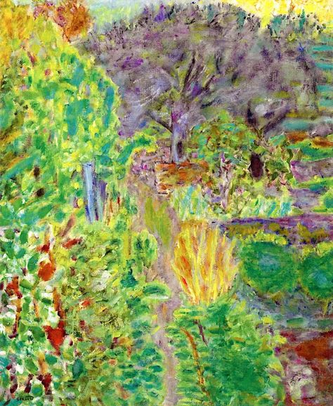 Pierre Bonnard: At home with Marthe, 1937-1943 – The Eclectic Light Company Photo Garden, Pierre Bonnard, Acrylic Painting Lessons, Post Impressionism, Impressionism Art, Garden Painting, Indian Paintings, Post Impressionists, Henri Matisse