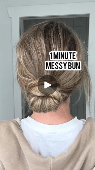 105K views · 3.4K reactions | 1 minute messy bun! Not only is it quick but there’s also no Bobby pins needed! Just tuck your ends into your hair tie. Save and try! - #messybuntutorial #lowmessybun #lowbunhairstyle #fallhairstyles #fallhairtrends #trendyhairstyles #sweaterweatherhair | Lainey Ostrom | Tazzy · If It's Lovin That You Want (Sped Up) Low Messy Buns, Messy Bun Tutorial, Low Bun Hairstyles, Fall Hair Trends, Low Bun, Hair Tie, Messy Bun, Trendy Hairstyles, Bun Hairstyles