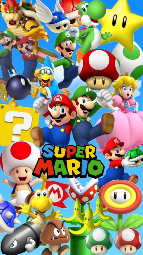 super Mario Modern Christian Art, Super Mario World, Pretty Phone Wallpaper, Mario And Luigi, Mario Kart, Animal Wallpaper, Animal Photo, Christian Art, Super Mario Bros