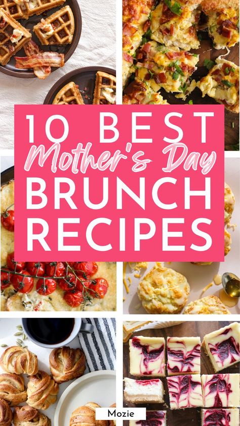 Looking for the best mother's day brunch recipes? We got you covered! Everything from buttermilk waffles, scones, appetizers, savory recipes and desserts! Cream Cheese Breakfast, French Toast Bites, Blueberry Breakfast Cake, Overnight Breakfast Casserole, Brunch Casserole, Baked Avocado, Cinnamon French Toast, Mother's Day Brunch, Food Charlatan