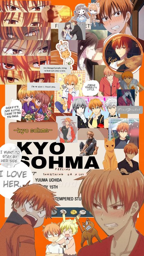 kyo sohma from fruits basket Do not repost! Fruit Baskets Diy, Baskets Diy, Kyo Sohma, Basket Anime, Fruits Basket Anime, Fruit Baskets, Fruits Basket, Found You, Girl Stuff