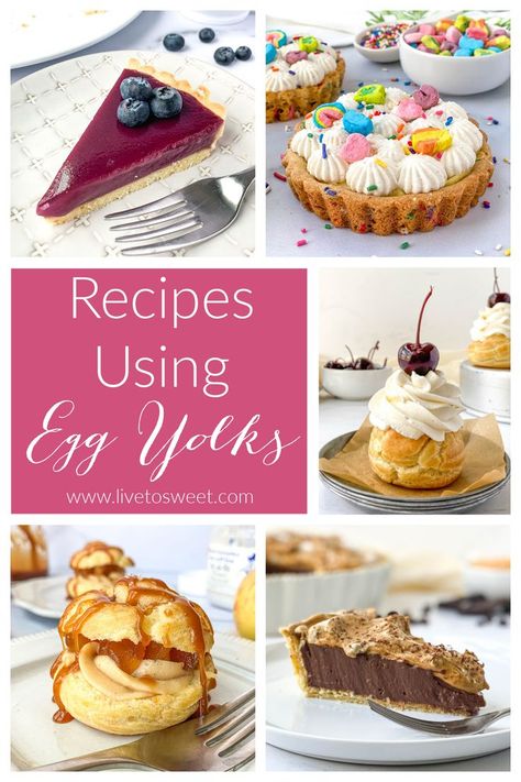 Recipes Using Egg Yolks Only, Egg Yolks Recipes, Leftover Egg Yolks Recipes, Using Egg Yolks, Flaky Pastry Recipe, Yolk Recipes, Dessert Recipes For Beginners, Egg Yolk Recipes, Cupcake Boutique