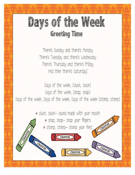 Scribd is the world's largest social reading and publishing site. How To Teach Days Of The Week Preschool, Days Of Week Song, Preschool Days Of The Week Song, Calendar Songs For Preschool, Days Of The Week Songs For Preschool, Days Of The Week Song Preschool, Circle Time Songs For Toddlers, Days Of The Week Craft, Preschool Days Of The Week