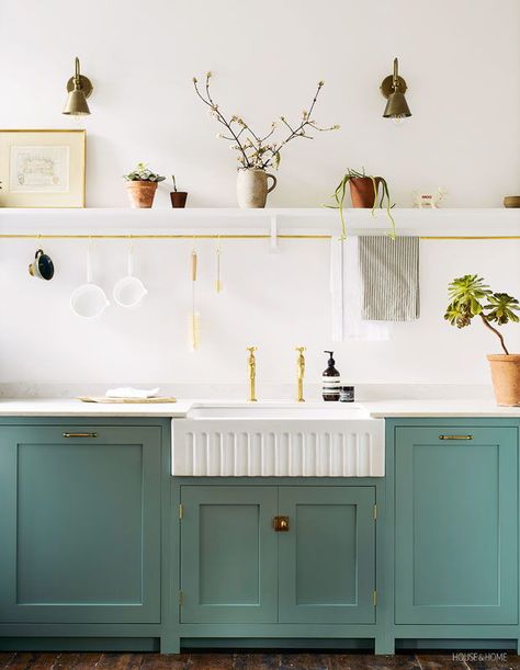 Popular Kitchen Colors, Kitchen Credenza, Top Kitchen Trends, Devol Kitchens, Kitchen Design Trends, Kitchen Cabinet Colors, Kitchen Trends, Kitchen Tops, Cabinet Colors