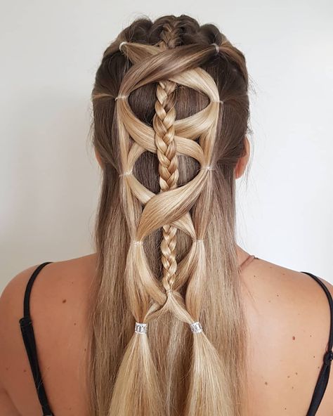 braids and hairstyles on Instagram: “french braid with a criss cross elastic braid on @sbengtss0n hair🥰 #braidedhair #hairstyle #lacebraid   #braid #braidstyles #coolhairstyle…” Elastic Braid, Lace Braid, Hairstyles Ideas, French Braid, Braid Styles, Criss Cross, Braided Hairstyles, Hair Wrap, Cool Hairstyles