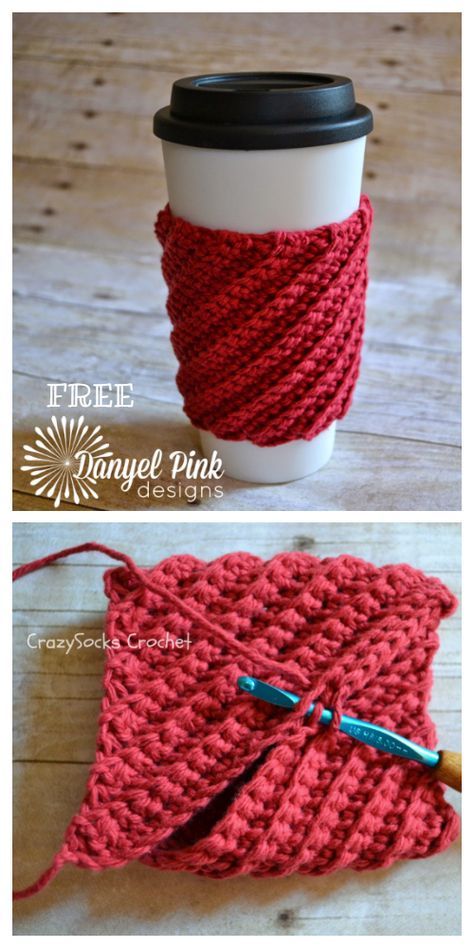 Crochet Winter Cup Cozy, Crochet Cup Cosy Free Pattern, Crochet Mug Cozy Patterns Free, Crochet Mug Cosy, Crochet Cup Cosy, Crochet Mug Cozies, Mug Cosy Knitting Pattern, Simple Christmas Crochet Patterns, Christmas Cup Cozy Crochet