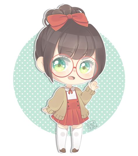 Submitted By:peachmoonbunnySubmitted On:March 6th, 2017 6:36 PMFile size: 341.6 kB Dimensions:805x908 (0.731 MPixel) Tags: "black hair" "blush" "chibi" "glasses" "green eyes" "happy" "odango" "ribbon" "seifuku" "short hair" "thigh highs" Artist: "BlackxxCherry" Chibi Glasses, Girl With Glasses, Chibi Girl, Green Eyes, Thigh Highs, Black Hair, Short Hair, Chibi, Blush