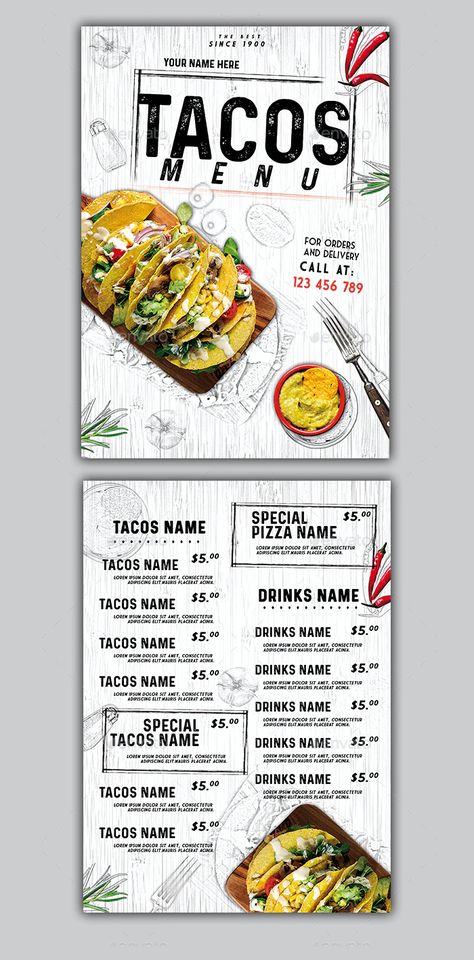 Taco Truck Menu Ideas, Mexico Menu Design, Mexican Food Truck Menu Ideas, Taco Menu Ideas, Tacos Menu Design, Mexican Restaurant Menu Design Ideas, Taco Menu Design, Mexican Food Menu Design, Mexican Menu Design