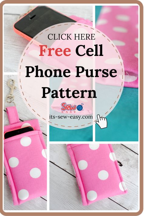 Phone Purse Diy, Diy Phone Pouches, Cell Phone Holder Diy, Phone Purse Pattern, Phone Bag Diy, Cell Phone Cases Diy, Better Fashion, Phone Bag Pattern, Purse Patterns Free