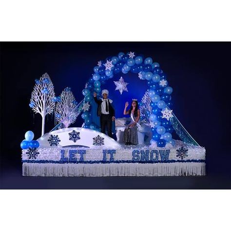 Snow Parade Float, Holiday Parade Floats, Snow Letters, Parade Float Theme, Parade Float Decorations, Homecoming Decorations, Christmas Parade Floats, Parade Float Supplies, Prom Favors