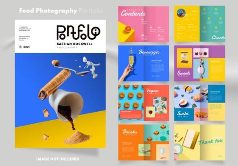 Colorful Brochure Design, Food Catalogue Design Layout, Food Photography Portfolio, Food Catalog Design Layout, Food Brochure Design Creative, Food Catalogue Design, Catalogue Layout Design, Colorful Food Photography, Food Catalogue