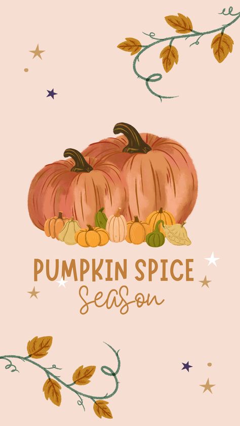 Pumpkin Spice Wallpaper, Fall Wonderland, Wallpapers Halloween, September Wallpaper, Pumpkin Wallpaper, Fall Wallpapers, Kawaii Background, Cute Fall Wallpaper, Wallpaper Iphone Summer