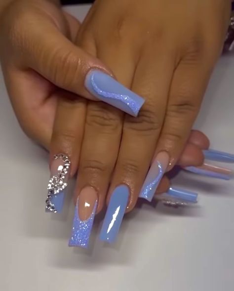 Navy Blue Nails, Nails Blue, Birthday Nails, Dream Nails, Girl Life Hacks, Fire Nails, Best Acrylic Nails, Square Nails, Girls Life