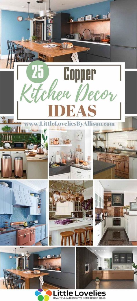 25 Copper Kitchen Decor Ideas That Are Stunningly Beautiful Copper Hardware Kitchen, Copper Kitchen Accents, Black And Copper Kitchen, Cooper Kitchen, Copper Kitchen Backsplash, Copper Kitchen Accessories, Copper Kitchen Decor, Copper Interior, Copper Backsplash