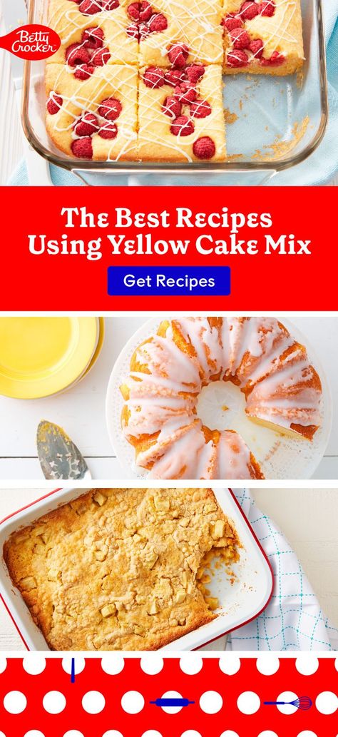 cake recipes from scratch, yellow cake mix recipes, yellow cake mix, yellow cake recipe from scratch, homemade desserts, easy at home baking recipes, how to bake a cake, cake for occasions Yellow Cake Mix Recipes Boxed Hacks, Yellow Cake Mix Desserts, Oatmeal Cookies Recipes Easy, Brown Sugar Cookie Recipe, Yellow Cake Mix Recipes, Betty Crocker Cake Mix, Recipes Using Cake Mix, Boxed Cake Mixes Recipes, Cake Mix Desserts