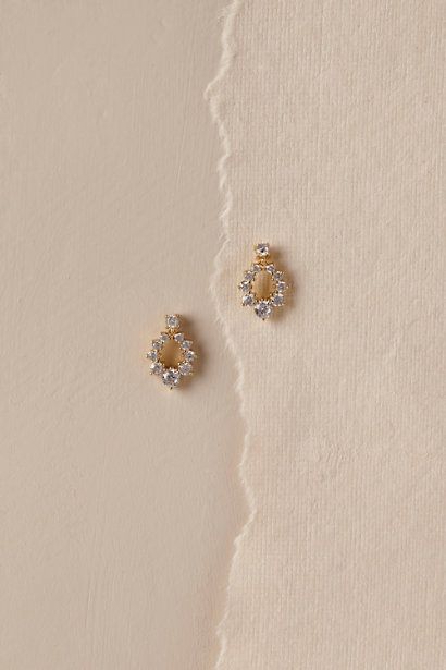 Gold Rumina Earrings | BHLDN Jewelry Sapphire, Jewellery Photography Inspiration, Jewelry Product Shots, Creative Jewelry Photography, Lotus Flower Design, Jewelry Photography Styling, September Birthstone Jewelry, Jewelry Photoshoot, Sapphire Studs