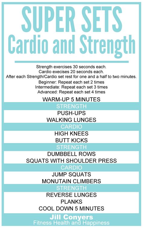 Super Sets: Strength and Cardio | Jill Conyers Super Set Workouts, Workout Fat Burning, Hiit Workout Routine, Insanity Workout, Fitness Video, Super Sets, Cardio Training, Circuit Workout, Mental Training