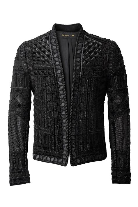 £399.99 Balmain Runway, Balmain Collection, Leather Jacket Dress, Balmain Men, Embroidered Jacket, Casual Jacket, Leather Coat, Fedora, A Man