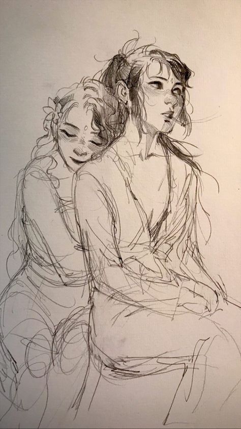 Sapphic Sketch, Spicy Sapphic Art, Big Hands Drawing, Girlhood Drawing, Woman Sketch Pose, Cartoon Artstyle Ideas, Person Laying Down Reference Top View, Wlw Drawing Reference, Wlw Sketch