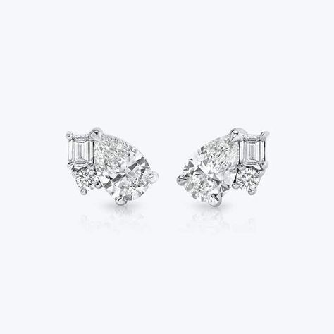 Diamond Earrings | Fine Jewelry | VRAI Created Diamonds Vrai Earrings, Graduation Jewelry, Gold Shop, Diamond Cluster Earrings, Playful Style, Fancy Makeup, Harry Winston, Solid Gold Earrings, Fame Dr