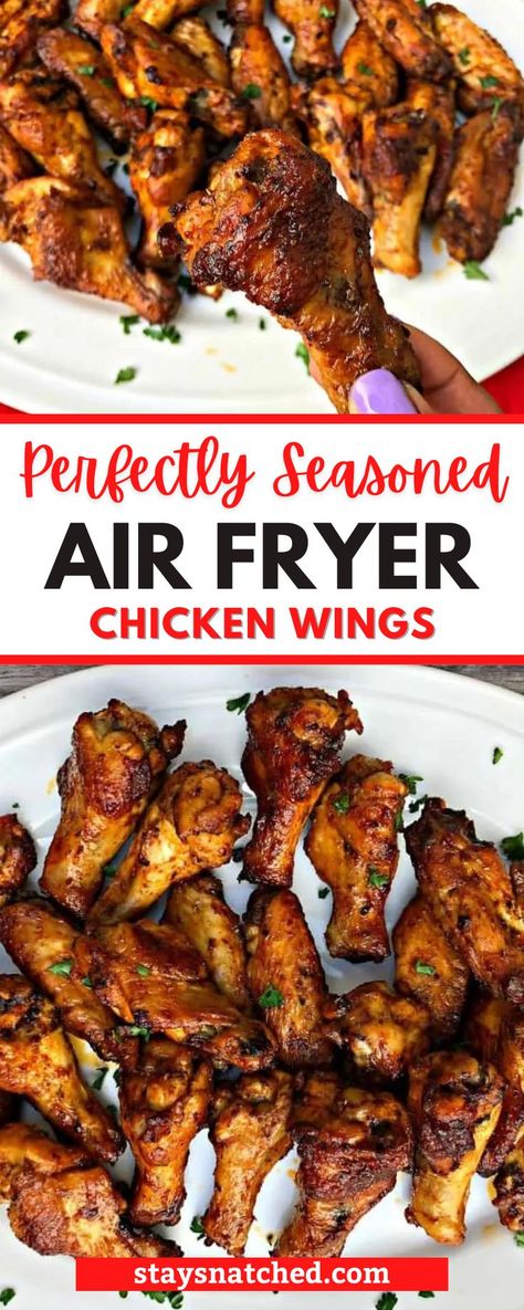 Air Fryer Recipes Chicken Wings, Chicken Wing Marinade, Chicken Wing Recipes Fried, Best Chicken Wing Recipe, Air Fry Chicken Wings, Hot Wing Recipe, Air Fryer Wings, Air Fryer Chicken Wings, Air Fried Food