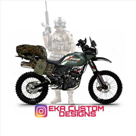 Hero Xpulse 200 Army Edition Looks Smashing - Rendering Hero X Pulse 200 Bike, X Pulse 200 4v, Hero Xpulse 200 Modified, X Pulse 200 Modified, X Pulse 200, Xpulse 200 4v, Hero Xpulse 200, Xpulse 200, Dreams Illustration