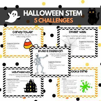 October Halloween fall STEM Activities - 5 Activities and Student Journals Fall Activity 2nd Grade, Halloween Third Grade Activities, Halloween Themed Stem Activities, Halloween Activity 3rd Grade, Halloween Treat Activities For Kids, Learning Halloween Activities, Class Halloween Activities, Halloween Theme Team Building, Fun Halloween Classroom Activities