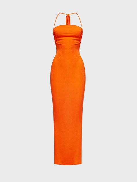 Buy Inexpensive Dresses at Kollyy online store, SPU: 48Q5DR3NF9CD, Color: Orange, Material:Polyester, Thickness:Regular. Orange Birthday Dress, Orange Long Dress, Orange Red Dress, Orange Clothes, Orange Summer Dress, Orange Outfits, Orange Prom Dresses, Inexpensive Dresses, Orange Dresses