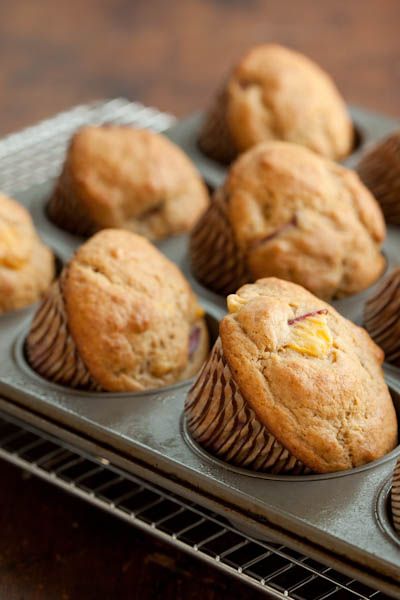 Nectarine Muffins! Made these today and nearly died, they're just that good! What To Do With Over Ripe Nectarines, Nectarine Muffin Recipes, Ripe Nectarines Recipe, Over Ripe Nectarine Recipes, Fresh Nectarine Recipes, Nectarine Recipes Healthy, Nectarine Muffins, Meat Muffins, Nectarine Recipes