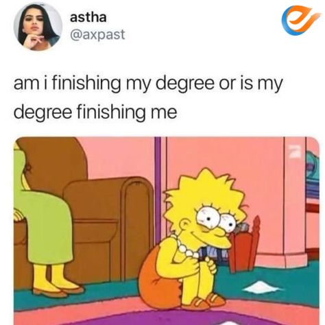 Am I finishing my degree or is my degree finishing me? primeessays.co.uk  #primeessays_co_uk #degree #student #essay #college #paper #writingservice Medical Jokes, Blue Tick, Medical Memes, Studying Memes, College Memes, Student Problems, Student Humor, Relatable Posts, School Memes