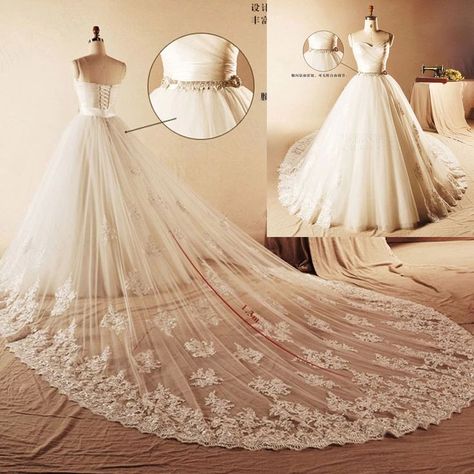 Wedding Dress Detachable Train, Spectacular Dresses, Pagent Dresses, Red Wedding Gowns, Detachable Train Wedding Dress, Girls First Communion Dresses, Magical Dress, Elegant Gowns, Teen Fun