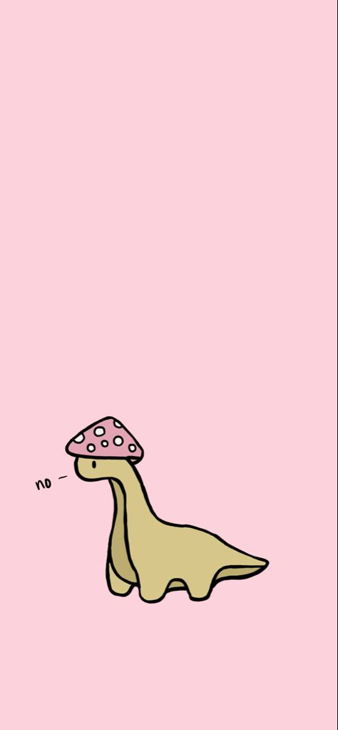 Aesthetic Wallpaper Iphone Mushroom, Preppy Dinosaur Wallpaper, Pink Wallpaper Dinosaur, Iphone Mushroom Wallpaper, Cute Mushrooms Wallpaper, Aesthetic Mushroom Wallpaper Iphone, Mushroom Dinosaur Drawing, Cute Mushroom Iphone Wallpaper, Dinosaur Pfp Aesthetic