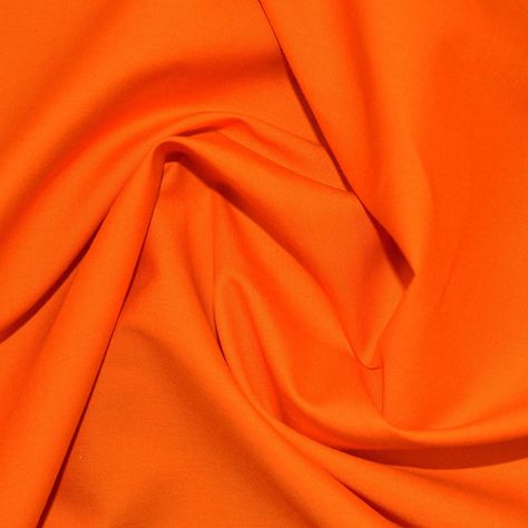 Orange Cotton Fabric #orangefabric #fabricworld Cheap Fabric Online, Orange Plain, Floral Upholstery Fabric, Dress Craft, Voile Dress, Floral Upholstery, Repair Clothes, Cotton Poplin Fabric, Cheap Fabric