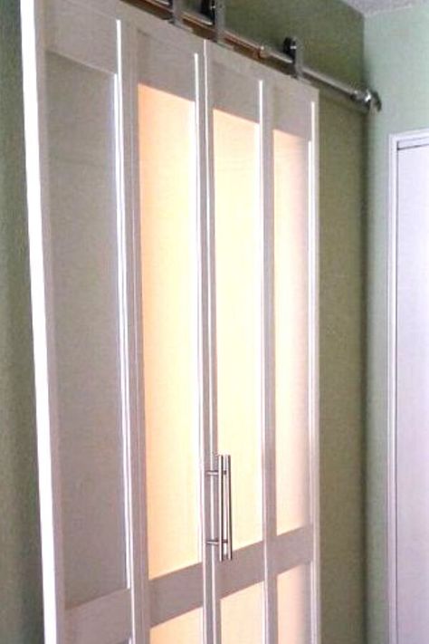 No Bathroom Door Solution, Folding Doors Ideas Space Saving, Small Bathroom Door Ideas Space Saving, Small Space Door Alternatives, Bathroom Doors For Small Spaces, Small Bathroom Doors, Space Saving Door Ideas, Small Bathroom Cupboard, Doors For Small Spaces Bathroom