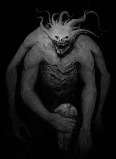 Ravenous, Juan Angel on ArtStation at https://www.artstation.com/artwork/ZY05Z Lovecraftian Horror, Dark Creatures, Horror Monsters, 다크 판타지, Fantasy Forest, Monster Concept Art, Demon Art, Fantasy Monster, Fantasy Creatures Art