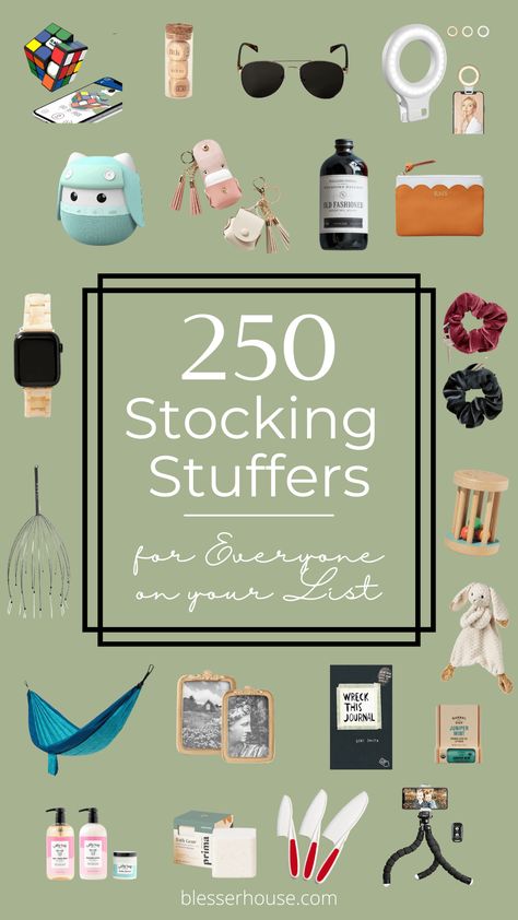 250 best Christmas stocking stuffer ideas for men, women, teens, kids, babies, and toddlers they'll be sure to love. Stocking Stuffers For Teenage Girls, Teenager Stocking Stuffers, Stocking Stuffer Ideas For Men, Christmas Stocking Stuffer Ideas, Realistic Artificial Christmas Trees, Christmas Miracle, Diy Stocking Stuffers, Stocking Stuffer Ideas, Stocking Stuffers For Women