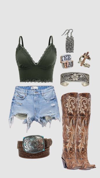 Check out carlycochart's Shuffles Hot Western Outfits, Stage Coach Outfits, Buckle Bunny Outfits, Wallpaper For Women, Country Fest Outfits, Nashville Style Outfits, Bunny Outfits, Coach Outfits, Buckle Bunny