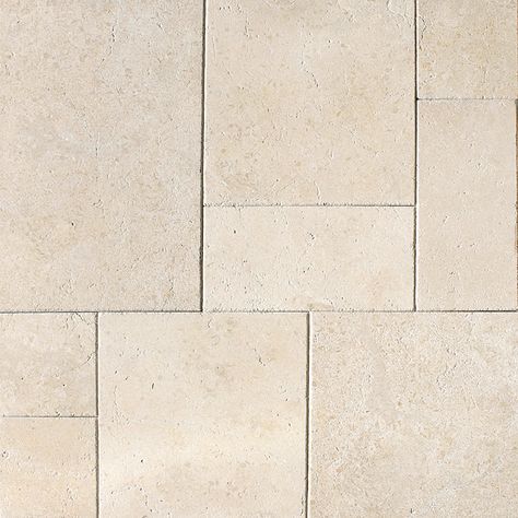 Jerusalem Antiqued Versailles Pattern Craftsman Kitchen Cabinets White, Stone Floor Texture, Cladding Texture, Laundry Room Tile, Brick Patterns Patio, Versailles Pattern, Floor Texture, French Pattern, Stone Look Tile