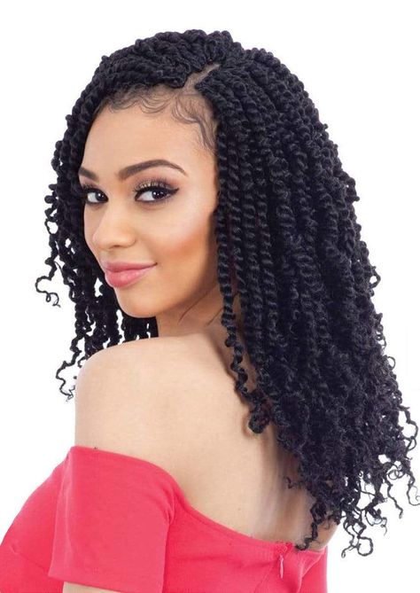 Freetress Crochet Braids, Crochet Twist Hairstyles, Crochet Braids Freetress, Spring Twist Hair, Curly Crochet Hair Styles, Spring Twists, African Hair Braiding Styles, Twist Braid Hairstyles, Human Braiding Hair