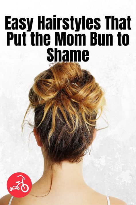 Easy Mom Hairstyles Curly Hair, Second Day Updo Easy Hairstyles, Quick Casual Updo, Easy Updos For Moms, Hairstyles For New Moms, Everyday Mom Hairstyles, Mom Hair Updo, Long Mom Hairstyles, Quick Mom Hairstyles Shoulder Length