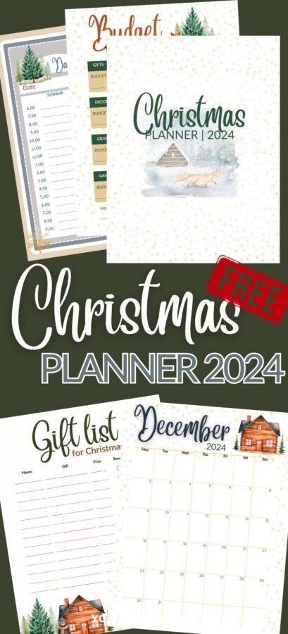 Say Goodbye to Holiday Overwhelm with a  Free Christmas Planner! Christmas Planner Diy, Free Printable Christmas Planner 2024, Christmas Planning Printables Free, Free Christmas Planner Printables, Christmas Planner Ideas, Holiday Planner Printables Free, Christmas Budget Printable, Christmas Dinner Place Cards, Christmas Planner Printables Free