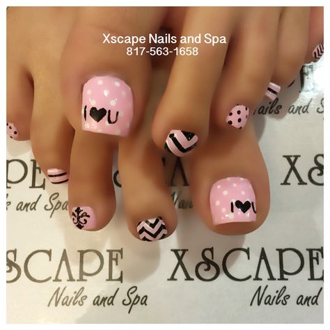 Valentine's Day toe designs Valentine’s Day Pedicure, Valentines Day Toe Nails Pedicures, Valentine Pedicure Designs, Valentines Toes, Uñas Ideas, Pretty Toe Nails, Valentine Nail Art, Cute Toe Nails, Nail Designs Valentines