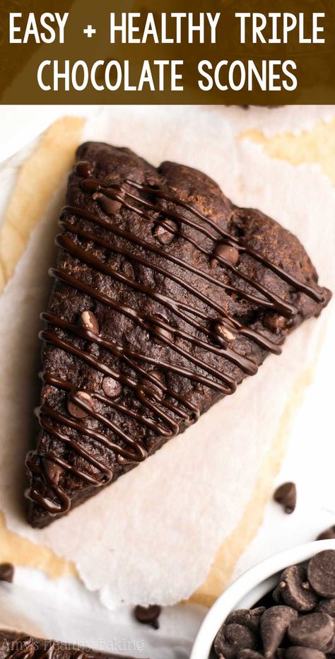 Whole Wheat Scones Healthy, Scones Without Heavy Cream, Chocolate Scones Recipe, Healthy Scones, Breakfast Scones, Gluten Free Scones, Scones Recipe Easy, Chocolate Scones, Homemade Scones